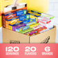 SINGLES TO GO! Sugar Free Drink Mix Variety Pack - 120 Count - 20 Flavors - 0.15 Ounce Packets