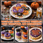 Edible Halloween Sprinkles,Black White Eyes Purple Green Orange and Black Pearls and Jimmies Mixed,130g/4.58ounce,Monster Sprink