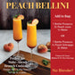 DMARIE Frozen Cocktail Drink Mix - Peach Bellini Slushies - All Natural Low Sugar - 10 Ounce (Pack of 3)