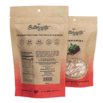 Buttermints Cinnamint, Butter Mints Gluten-Free Candy Soft Butter Taste, Unexpectedly Scrumptious (4 Servings)