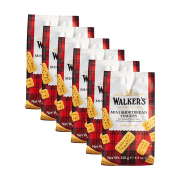 Walker s Shortbread Mini Fingers, Pure Butter Shortbread Cookies, 4.4 Oz (Pack of 6)