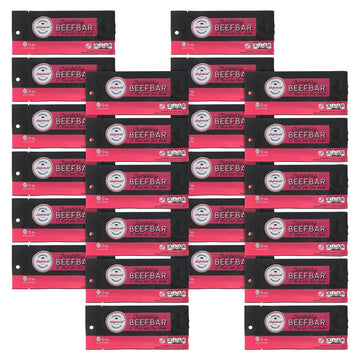 Premium Aufschnitt Beef Bars - High Protein Snack - Cranberry Flavor - 24 Count - Keto Friendly, Kosher, Halal