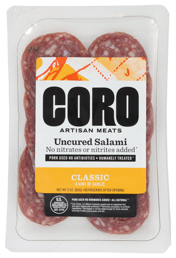 Coro Sliced Classic Salami, 3 OZ
