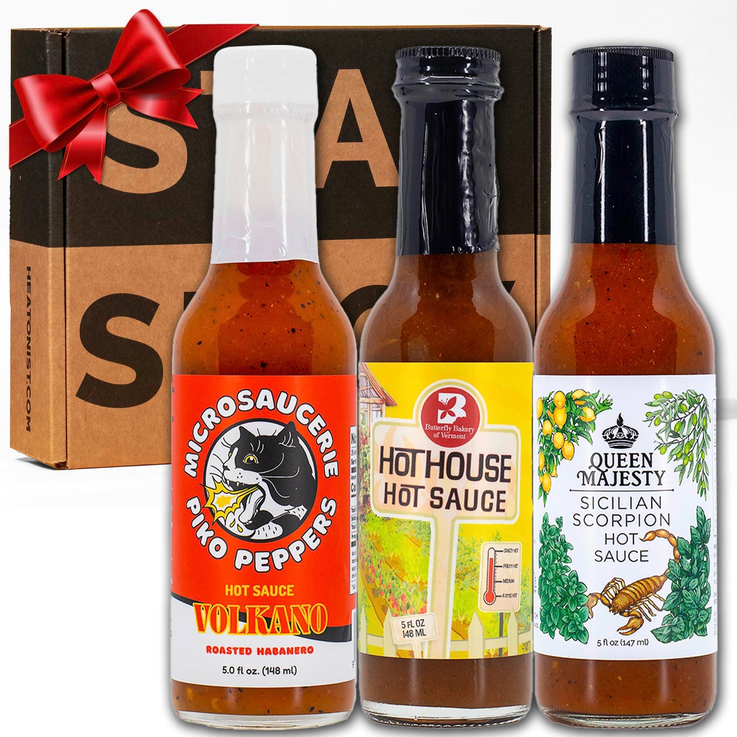 Hot Ones Hot Sauce Challenge Set - Season 26 Heat - Gift Sets Variety Pack - Made with Natural Ingredients - Unique Small Batch 