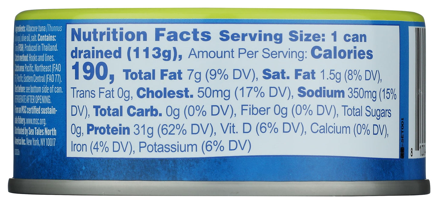 Sea Tales Albacore Tuna in Olive Oil, 5 OZ