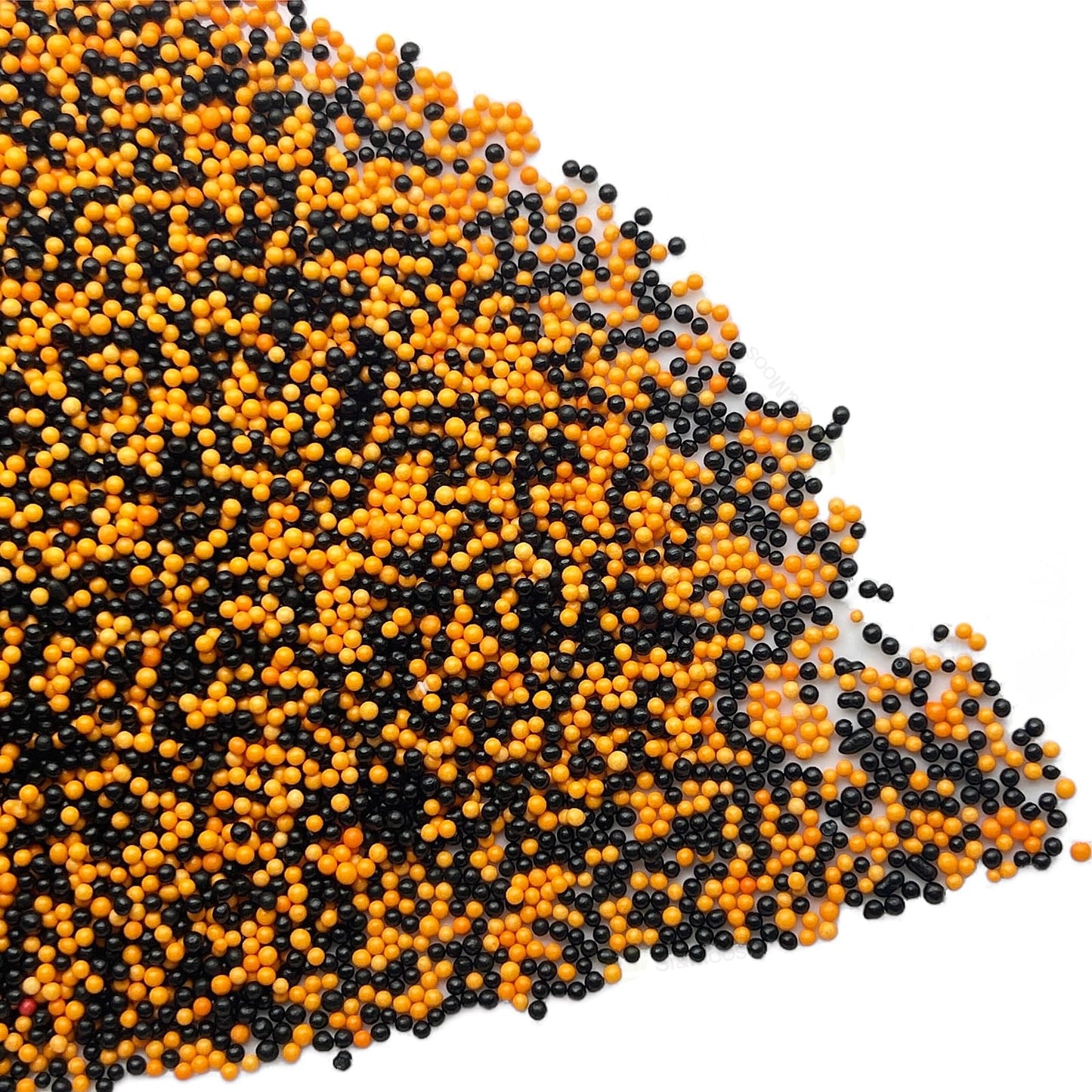 Se Si&Moos Orange And Black Nonpareils Sprinkles Orange And Black Sprinkles For Cupcakes Halloween Cake Decorations Christmas Co