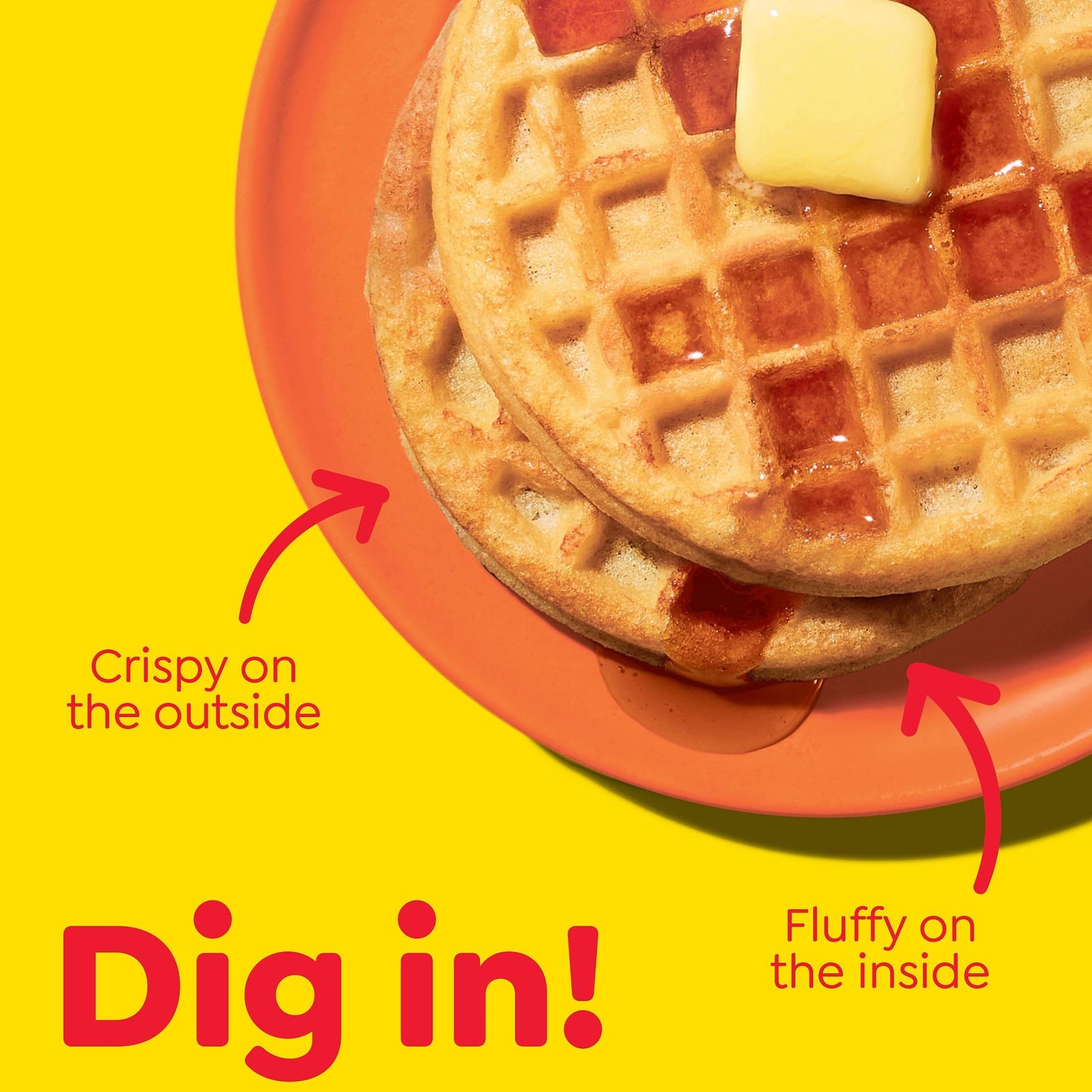 Eggo Frozen Waffles, Frozen Breakfast, Breakfast Food, Family Pack, Homestyle, 29.6oz Box (24 Waffles)