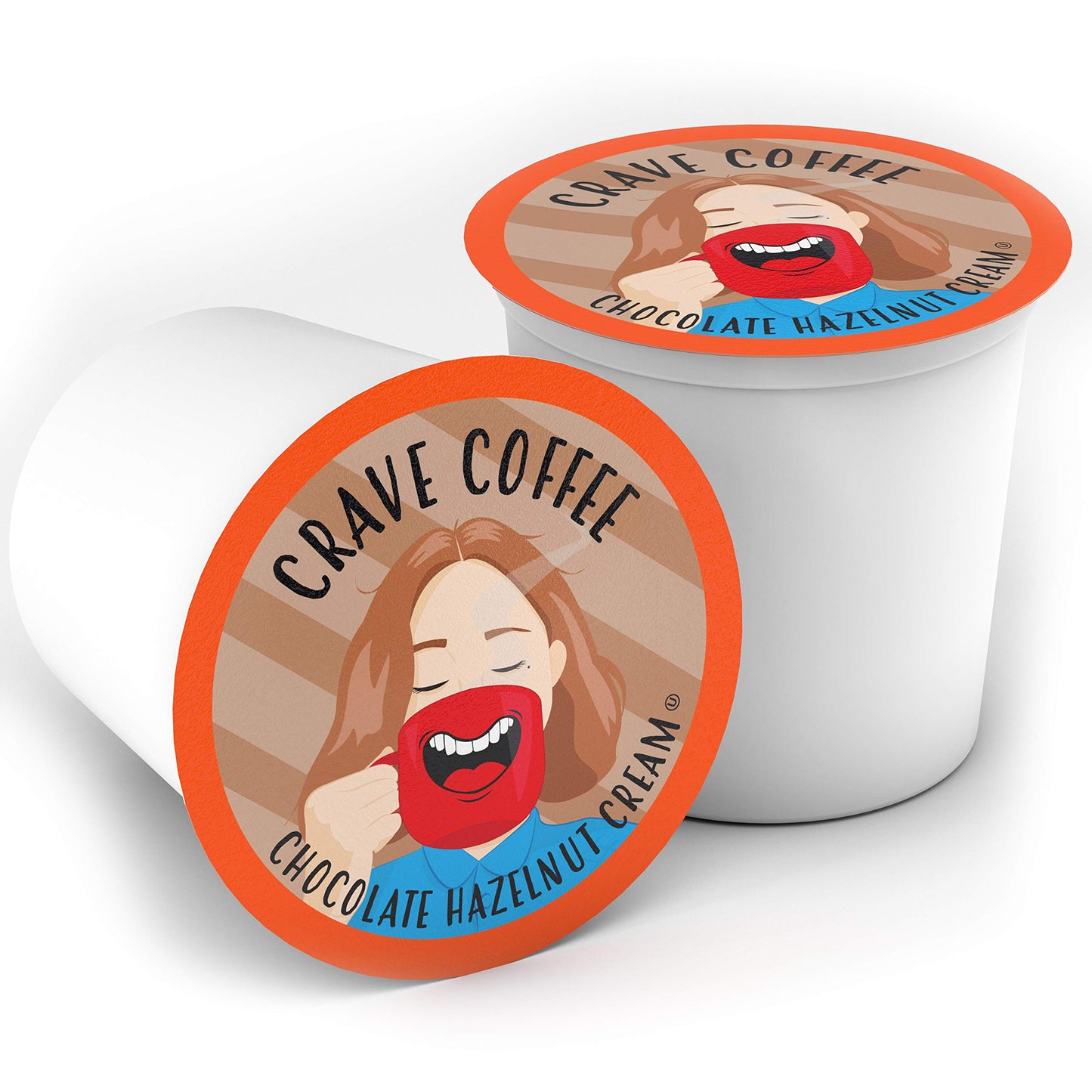 Crave Beverages Chocolate Hazelnut Creme Coffee Pods for Keurig, 100 Count, Choclate Hazelnut Crème