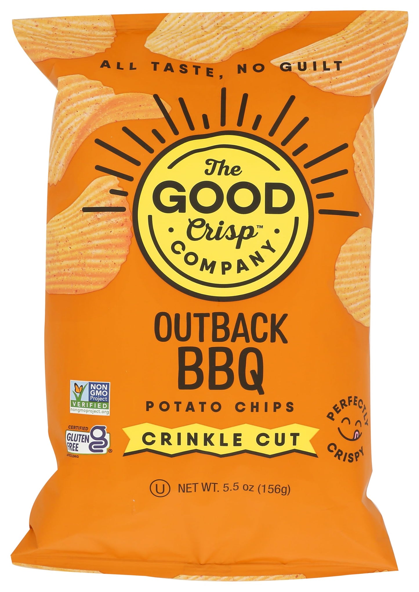 THE GOOD CRISP COMPANY Outback BBQ Crinkle Cut Potato Chips, 5.5 OZ