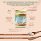 Coconut Country Living Extra Virgin Coconut Oil - Cold Pressed, Organic Superfood - 6.76 Fl Oz