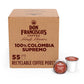 Don Franciscos Colombia Supremo Medium Roast Coffee Pods - 55 Count - Recyclable Single-Serve for K-Cup Keurig Coffee Makers