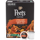 Peets Coffee Flavored Light Roast K-Cup Pods - Caramel Brûlée, 22 Count