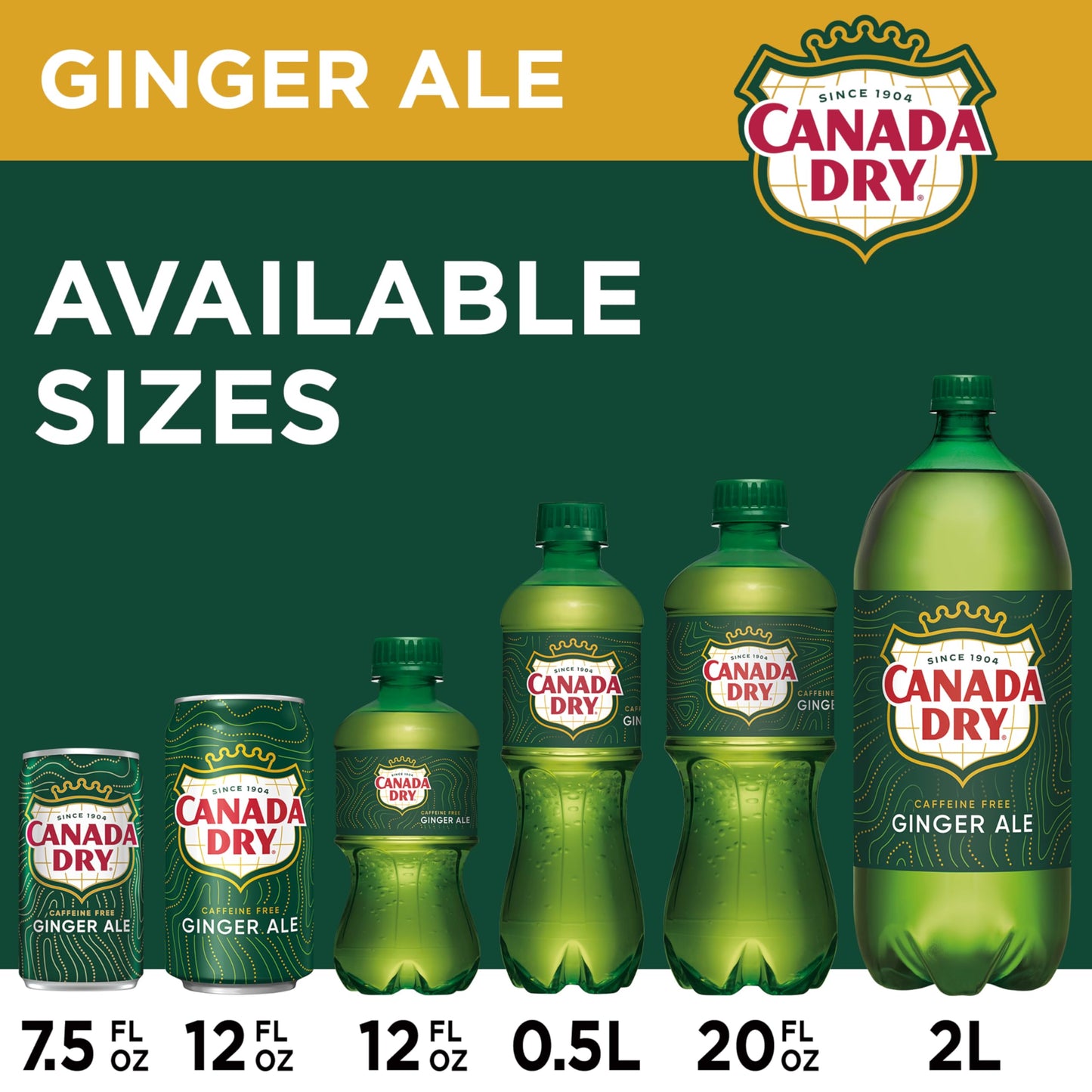 Canada Dry Ginger Ale Soda  .5 L bottles  6 pack
