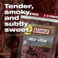 Old Trapper, Trappers Choice Kippered Steak, Old-Fashioned Flavor, Eight-Ounce Individual Package, Savory Steak Pieces, 10 Grams