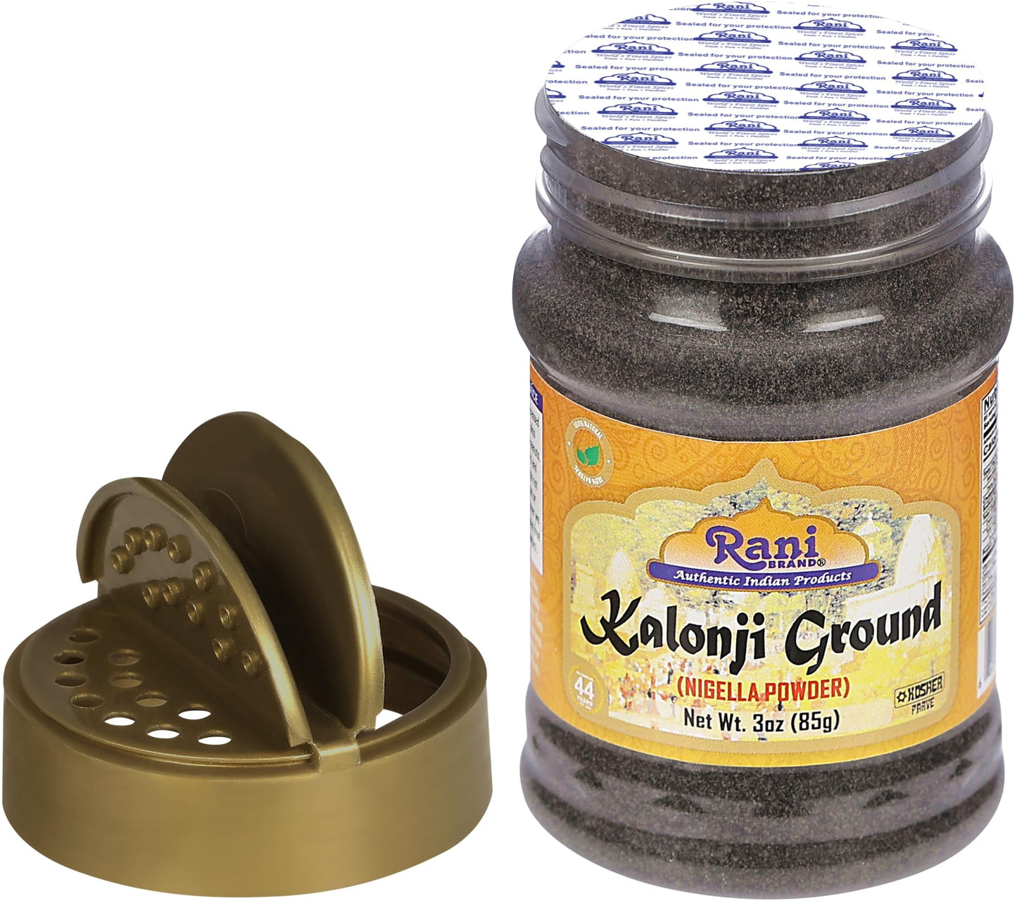 Rani Kalonji (Black Seed, Nigella Sativa, Black Cumin) Ground, Powder 3Oz (85G) Pet Jar ~ All Natural | Gluten Friendly | Non-Gm
