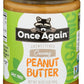 Once Again Organic Creamy Peanut Butter, 16Oz - Salt Free, Unsweetened - Usda Organic, Gluten Free Certified, Vegan, Kosher - Glass Jar