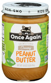 Once Again Organic Creamy Peanut Butter, 16oz - Salt Free, Unsweetened - USDA Organic, Gluten Free Certified, Vegan, Kosher - Gl