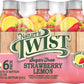 Natures Twist Sugar Free Juice, Strawberry Lemon, 16 Fl Oz, Pack of 6
