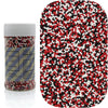 Dynastang 2mm Red & Black & White Pearls Sprinkles Edible Pearls Cake Decorating Stars Cake Decorations Cupcake Toppers Cookie D