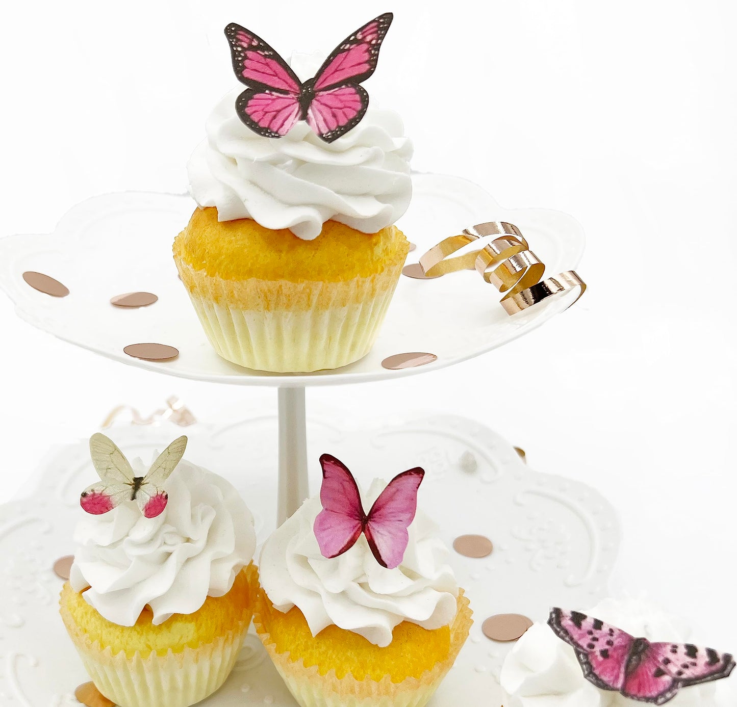 Sugar Robot Inc. Edible Butterflies For Cake Decorating - Small Size  Top-Grade Crafted In The Usa - Butterfly Cake And Cupcake Toppers  Decoration (Pink)