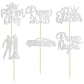 Gyufise 24Pcs Sliver Prom Cupcake Topper Prom Decorations For Party 2025 Prom Graduation Cupcake Topper 2025 Graduation Decorati