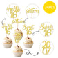 24Pcs Happy 16Th Birthday Cupcake Toppers Glitter Sxiteen Sweet 16 Cupcake Picks Hello 16 Since 2007 Cake Decorations For Celebr