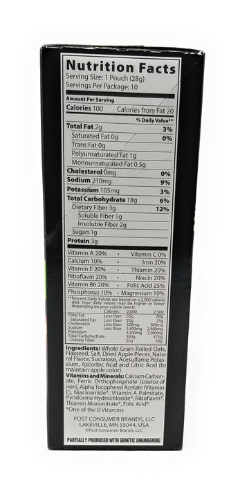 Better Oats Instant Oatmeal Apples & Cinnamon 9.8 ounce ( Pack of 3 )