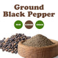 Food To Live Ground Black Pepper 1 Pound - 100% Pure, The Essential Spice For Flavorful Cooking, Grilling & Baking, Vegan, Koshe