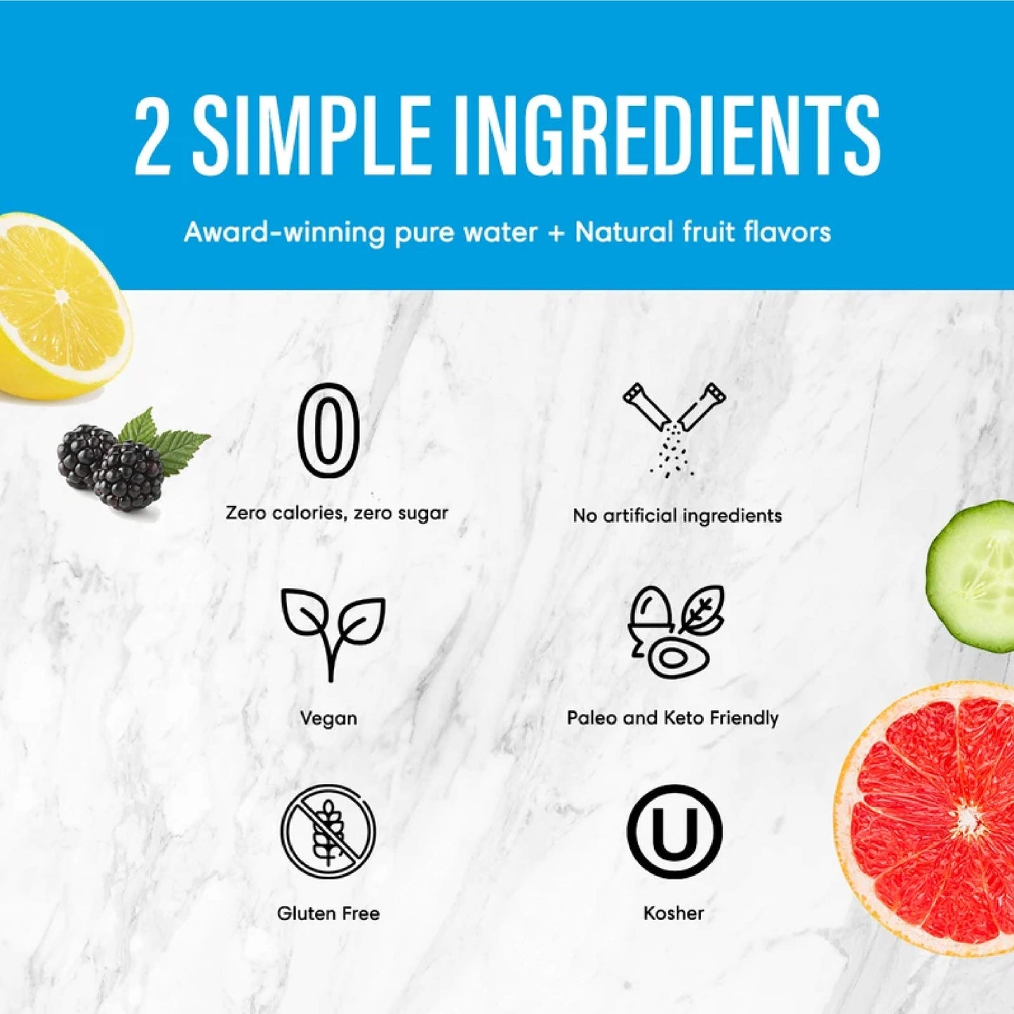 Boxed Water 16.9 Oz. (12 Pack) Grapefruit Flavored Water - Purified Drinking Water In 92% Plant-Based Boxes – Zero Calories & Sugar Free, More Sustainable Than Plastic Bottled Water