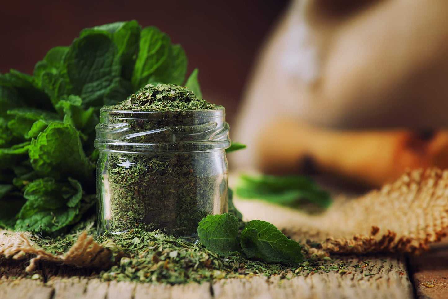 Peppermint Tea 1LB (16Oz), Cut & Sifted | STRONG & FRESH | Non-irradiated, 200+ Cups, Peppermint Loose Leaf Herbal Tea (Mentha P