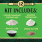 Betty Crocker Wicked Cupcake Kit, Color Changing Baking Kit, Vanilla Flavored, Makes 12 Cupcakes, 11.4 Oz