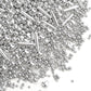 Dazzjoy Edible Silver Pearl Heart Rods Sprinkles, 130g/4.58oz, Mix Size, Silver Pearl Sprinkles for cupcake decorating, Cupcake 