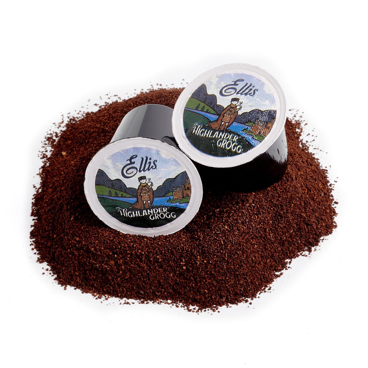 ELLIS COFFEE Highlander Grogg Flavored Coffee Pods for K-Cups, 24 Count, 0.85 Ounce Each