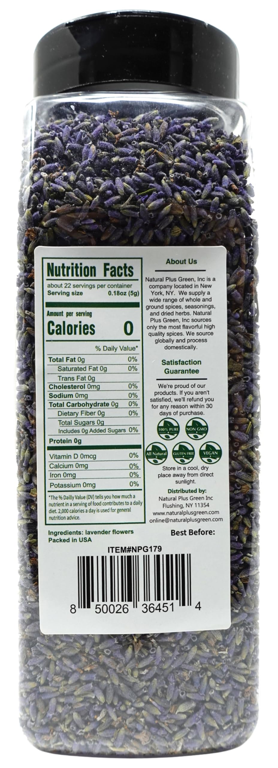 Npg Freeze Dried Lavender Flowers 4 Oz, Culinary Grade Lavender Buds For Tea, Baking, Diy Soap, Candle Making, Potpourri, Natura