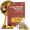 Tea Facto Lung Shield* Mullein Tea Bags - Whole Leaves Mullein Leaf Tea with 8 Herbs - 10 Packs