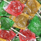 Caramel Apple Orchard Lollipops, Green, Golden, and Red Apples Flavored Suckers, Fall Themed Candies for Goodie Bags and Party F
