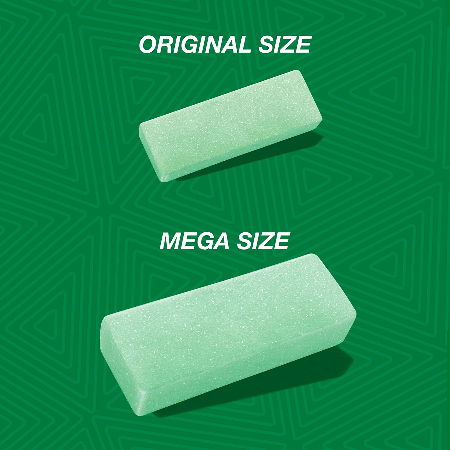 Trident Mega Spearmint Sugar Free Gum, 9 Packs Of 10 Pieces (90 Total Pieces),10 Count (Pack Of 9)
