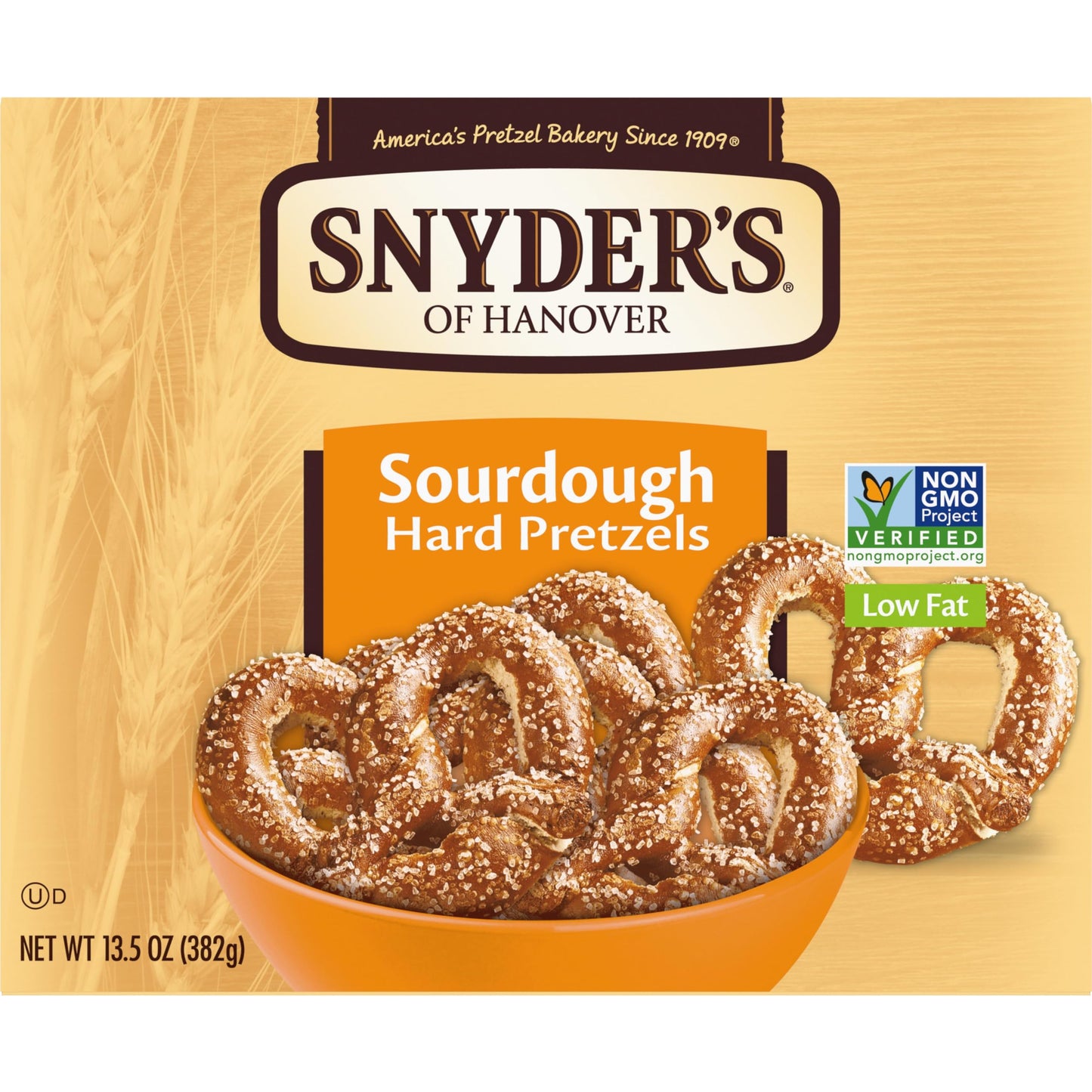 Snyders of Hanover Pretzels, Sourdough Hard Pretzels, 13.5 Oz Box