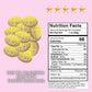 Bubs Banana Sweet Ovals. 1 POUND of Banana Toffee Caramel Soft & Chewy Swedish Candy  Marshmallow Gummy Hybrid. Vegan  Gluten and Gelatin Free Foam Godis. Packed and Imported From Sweden by Nrdiq Candy.