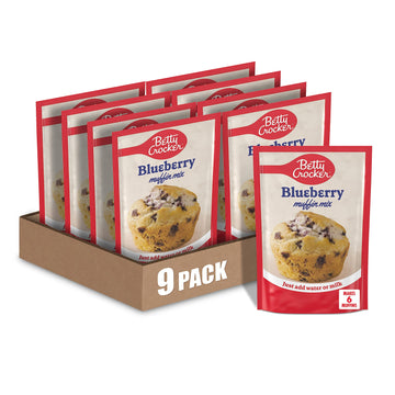 Betty Crocker Blueberry Muffin Mix, 6.5 Oz (Pack Of 9)