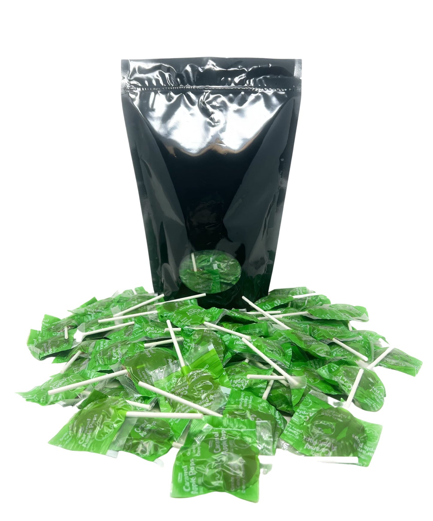 Assortit Caramel Apple Tootsie Pops Bulk Lollipops 4 lbs (64 Oz) Resealable Bag Brown 100+ Pieces