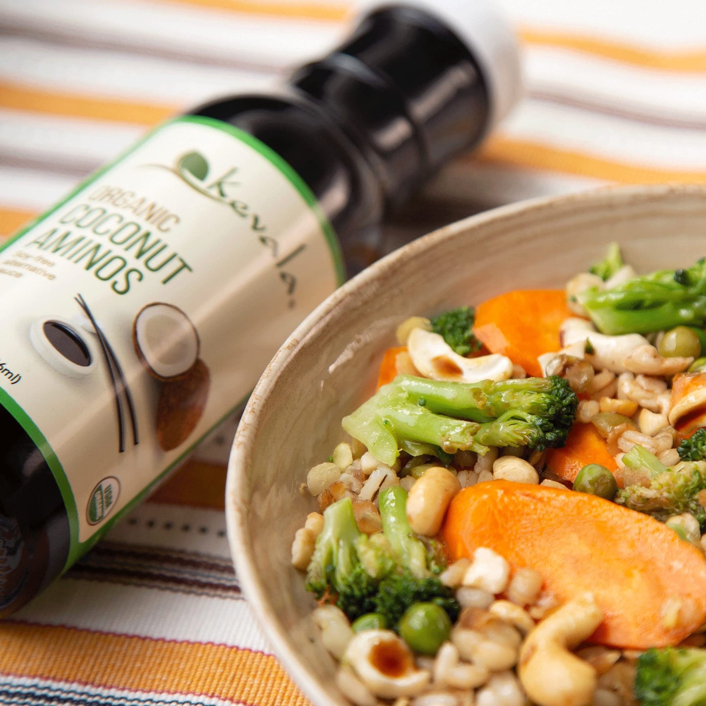 Kevala Organic Coconut Aminos - Liquid Amino - Soy Sauce Substitute - Liquid Coconut Aminos - Coconut Aminos Soy Free Sauce - Co