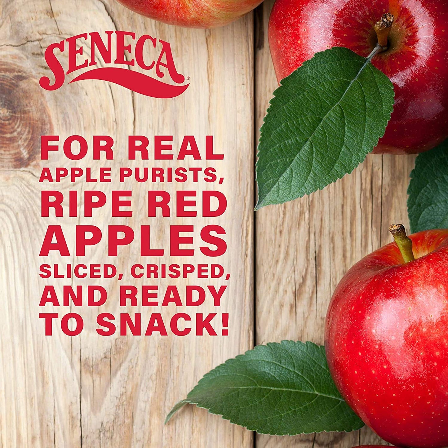 Seneca Apple Chips, 0.7 Ounce (Pack of 24), Made from 100% Red Delicious Apples, Foil-Lined Freshness Bag