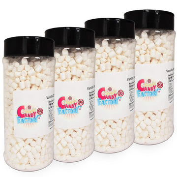 Sarah's Candy Factory Variety Dehydrated Marshmallow Bits, Vanilla Marshmallows in Jar, Assorted Marshmallows in Jar (Vanilla-Va