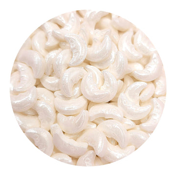 NCS Pearlized White Moon Edible Candy Sprinkles, 8 ounces - Great for Cupcakes, Cookies, Cakes, Cakes Pops, Donuts
