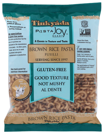 Tinkyada Brown Rice Pasta, Fusilli, 16 Ounce (Pack Of 12)