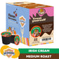 Crazy Cups Irish Cream Coffee Pods, Flavored Coffee Pods In Single Serve Cups Compatible With Keurig K Cups Machine, 22 Count