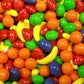 Fresh Assorted Orange Banana Strawberry Grape Green Apple Sweet Hard Crunchy Candy - 1.5 lbs