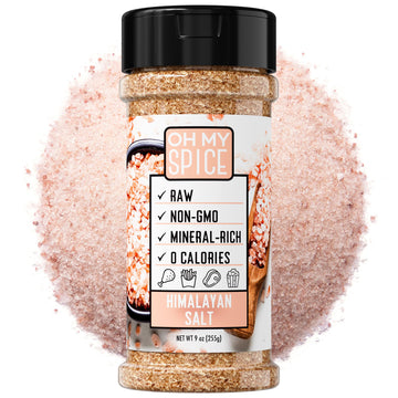 Popcorn Seasoning Himalayan Pink Salt - Fine Grain Rock Salt For Salmon, Pork Belly, Turkey Ground, Chicken, Fish, Salad, Margar