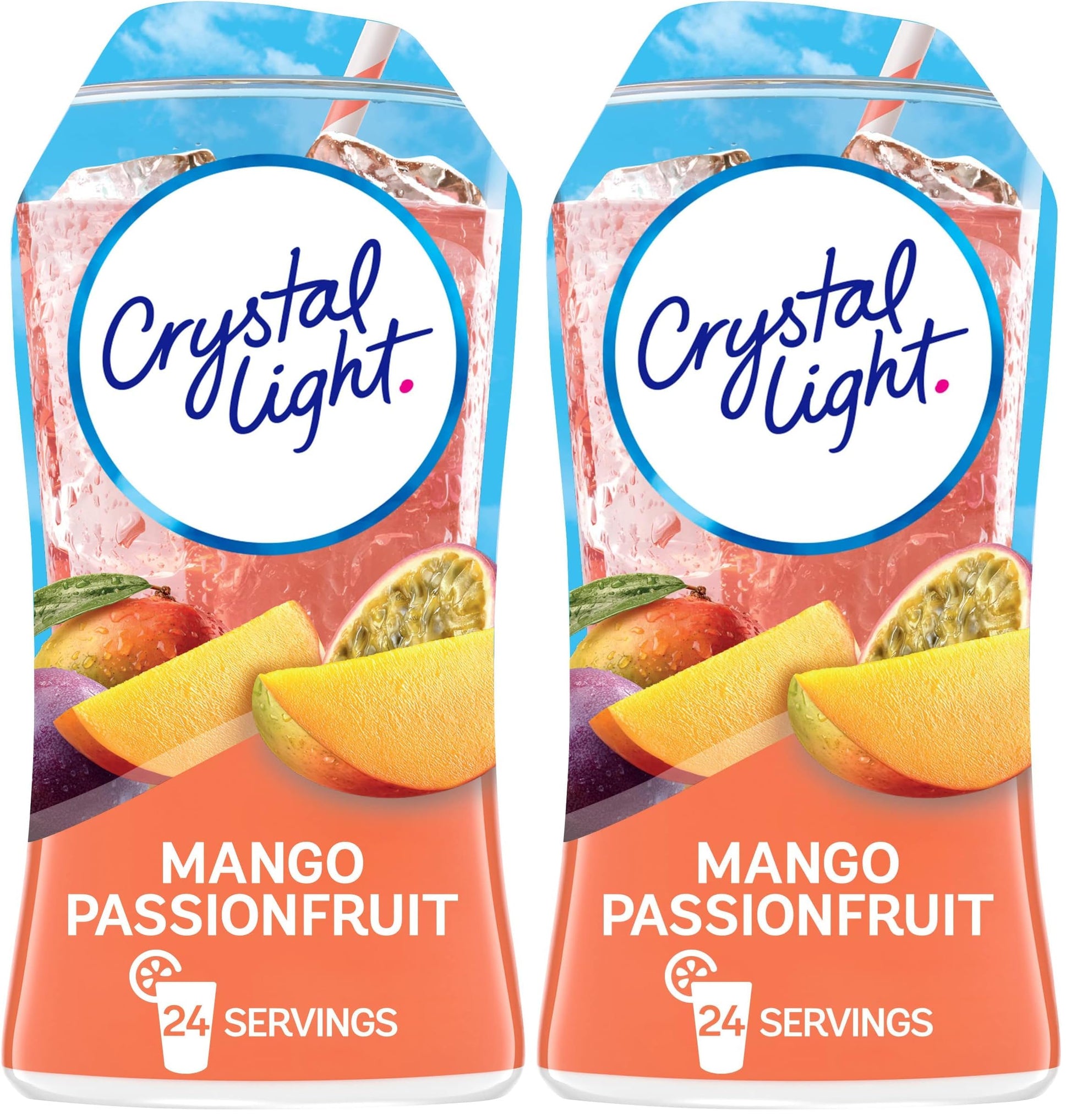 Crystal Light Sugar-Free Zero Calorie Liquid Water Enhancer - Mango Passionfruit Water Flavor Drink Mix (1.62 fl oz Bottle) (Pac